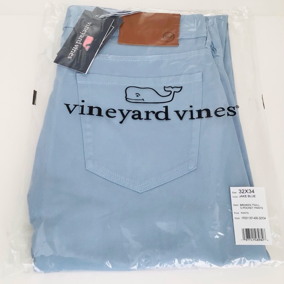 NEW VINEYARD VINES Pants Stretch - Jade Blue - NWT In Package - Picture 4 of 12